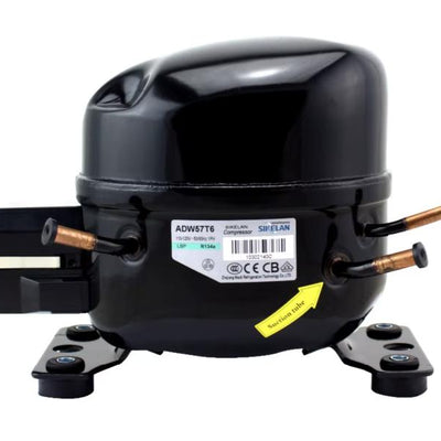 COMPRESOR 1/6 HP EN BAJA REFRIGERANTE R134A 130 WATTS SIKELAN