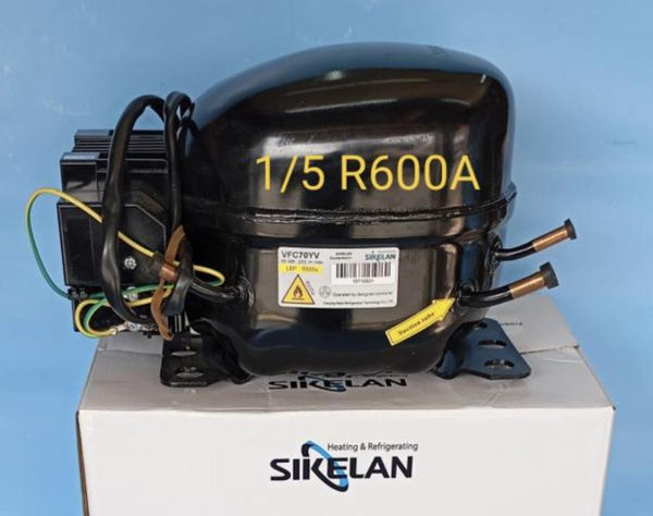 COMPRESOR INVERTER 1/5HP REFRIGERANTE R600A CAPACIDAD 96 SIKELAN