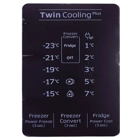 Panel Control / Display Samsung DA97-16831F No Frost Inverter