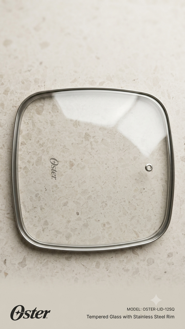 Tapa de Vidrio Sartén Oster CKSTSK1712B (OSTER-LID-12SQ)