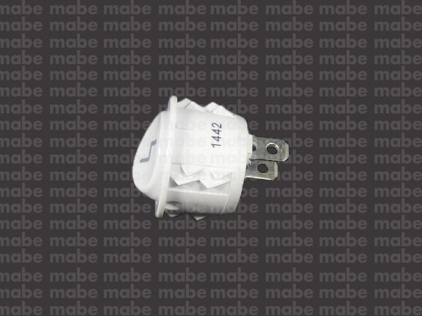 INTERRUPTOR REDONDO PULSO BLANCO ATLAS
