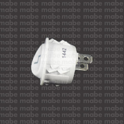INTERRUPTOR REDONDO PULSO BLANCO ATLAS