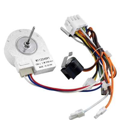 MOTOR EVAPORADOR REFRIGERADORA FRANCESA CON ARNES SENSOR Y PASTILLA WHIRLPOOL
