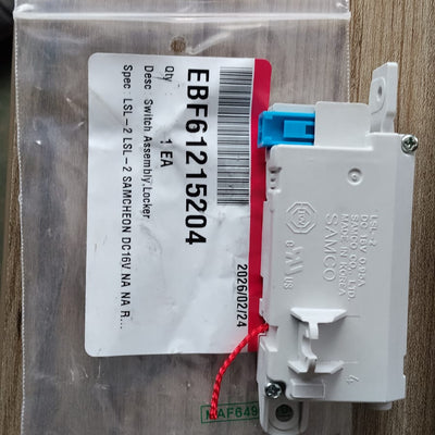 Bloqueador / Switch de Puerta Lavadora LG EBF61215204
