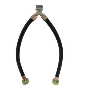 Appli Parts APIH-1234Y Manguera 30 cm Tipo Y Entrada de Agua de Lavadora con empacadura 3/4 pulg Macho x 3/4 pulg Hembra, conexiones Rectas