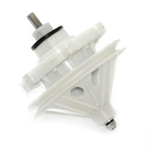 Appli Parts APTW-81045 Transmision Lavadora Eje Cuadrado, Base 6 Huecos, Polea (146mm), remplazo para lavadoras Mabe y otras marcas