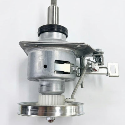 TRANSMISION LAVADORA AUTOMATICA 1 PIÑON CUELLO LISO LARGO 8.5CM POLEA PLANA MIDE 12.5CM ELECTROLUX / FRIGIDAIRE