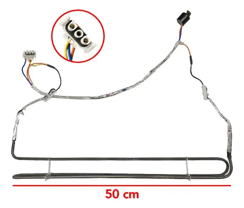 Resistencia de deshielo para refrigeradores Mabe Andromeda, con el número de parte 294D1240G009